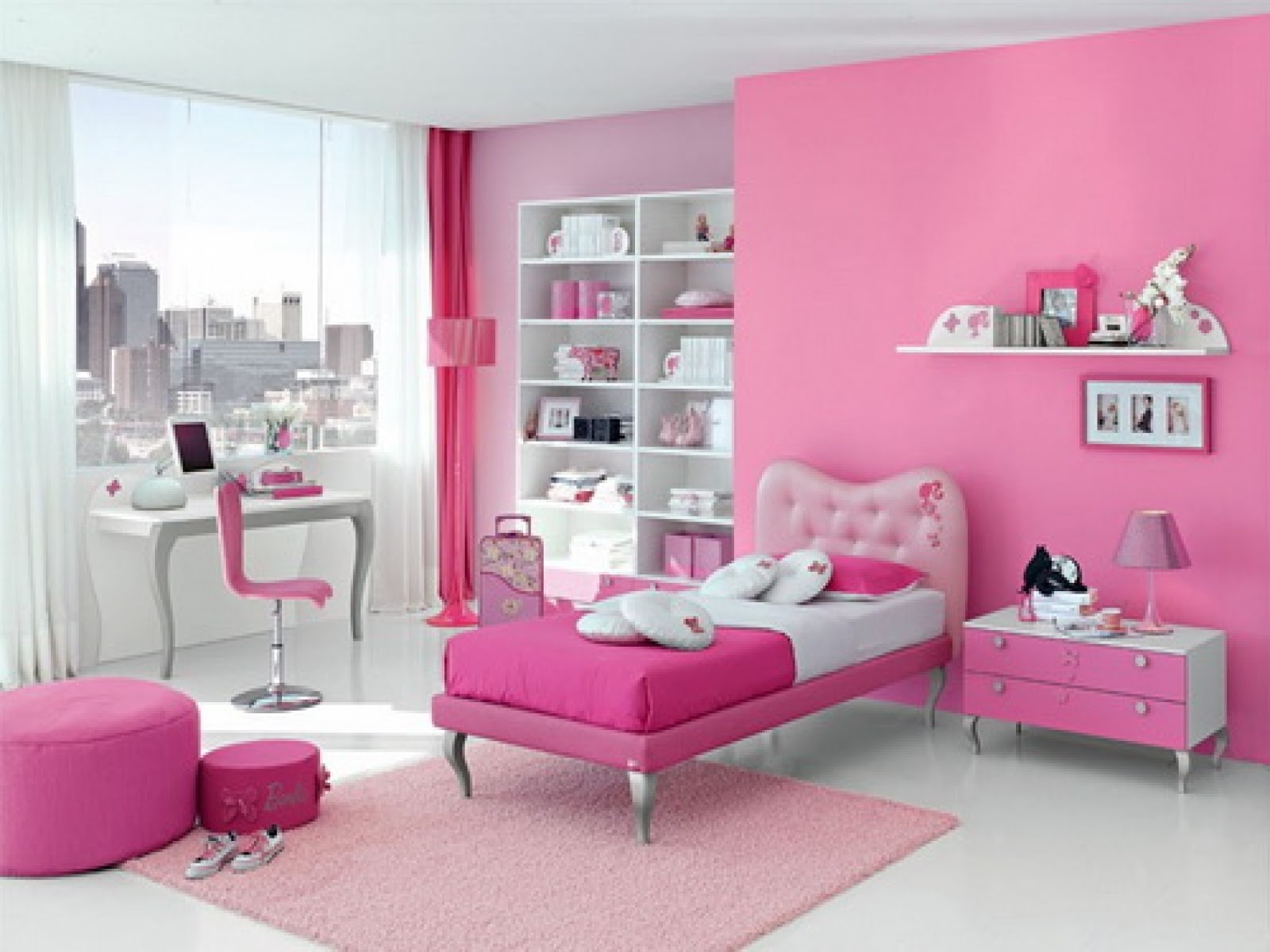 gambar dekorasi  kamar  warna  pink  menakjubkan desain kamar  